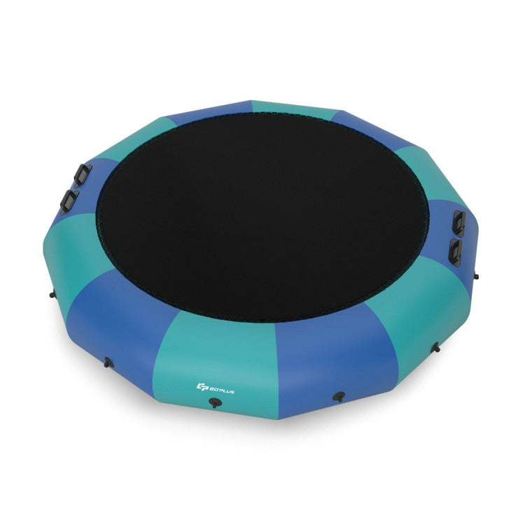 15-Feet Inflatable Splash Padded Water Bouncer Trampoline