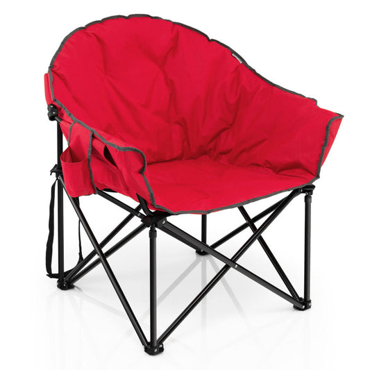 Folding Camping Moon-Padded Chair with Carrying Bag