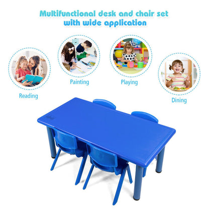 Kids Plastic Rectangular Learn and Play Table