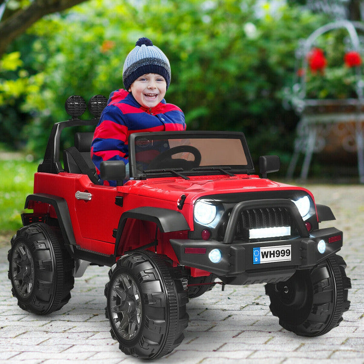 12 V Kids Ride-On Truck with Remote Control and Double Magnetic Door