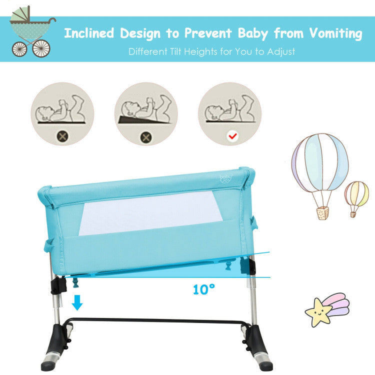 Travel Portable Baby Bed Side Sleeper  Bassinet Crib with Carrying Bag