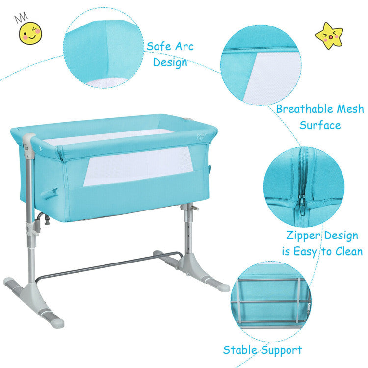 Travel Portable Baby Bed Side Sleeper  Bassinet Crib with Carrying Bag