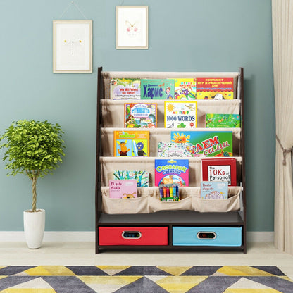 Kids Book and Toys Organizer Shelves