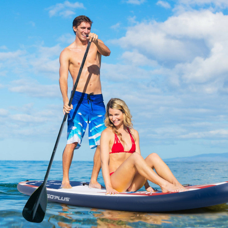 11-Feet Inflatable Stand-Up Paddle Board with 3-Fin Thruster