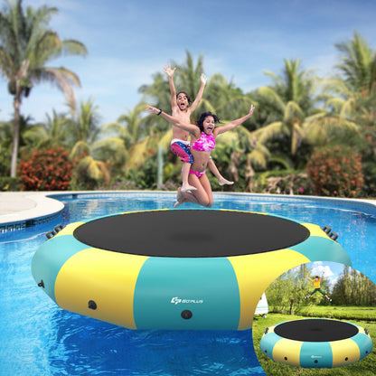 15-Feet Inflatable Splash Padded Water Bouncer Trampoline