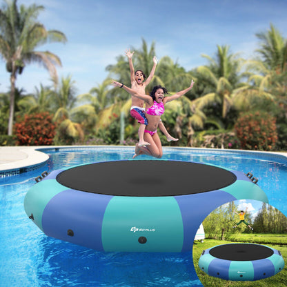 15-Feet Inflatable Splash Padded Water Bouncer Trampoline