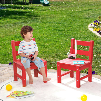 2 Piece Kids Learning Chair Set with Backrest