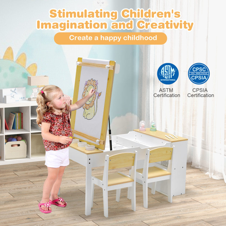 Children's Art Activity Table and Drawing Table