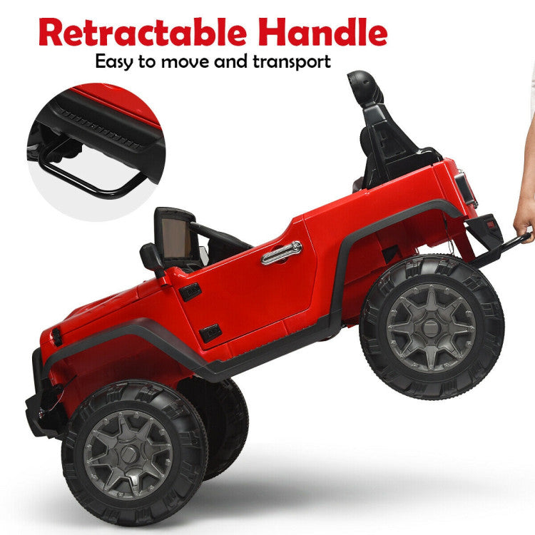 12 V Kids Ride-On Truck with Remote Control and Double Magnetic Door