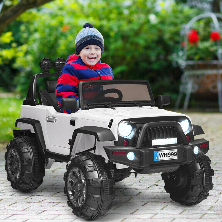 12 V Kids Ride-On Truck with Remote Control and Double Magnetic Door