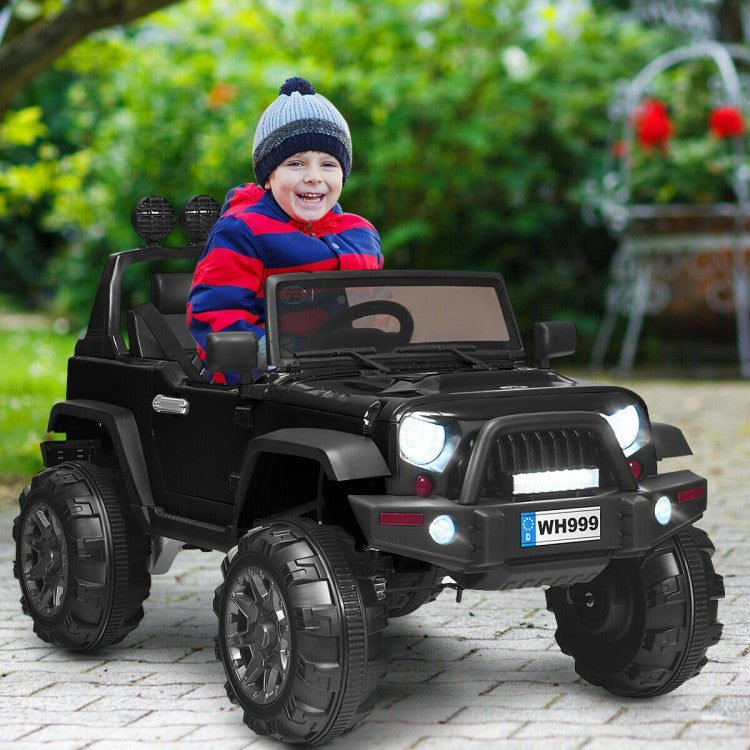 12 V Kids Ride-On Truck with Remote Control and Double Magnetic Door