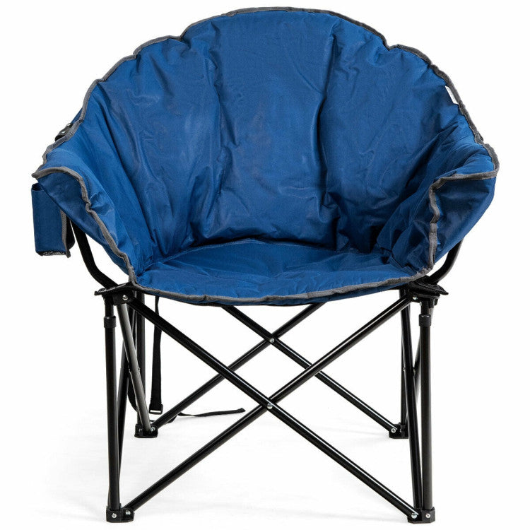 Folding Camping Moon-Padded Chair with Carrying Bag