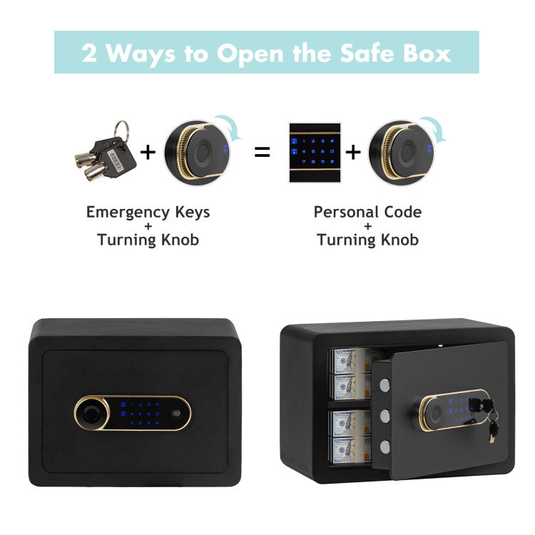 0.5 Cubic Feet Security Safe Lock Box with Keypad