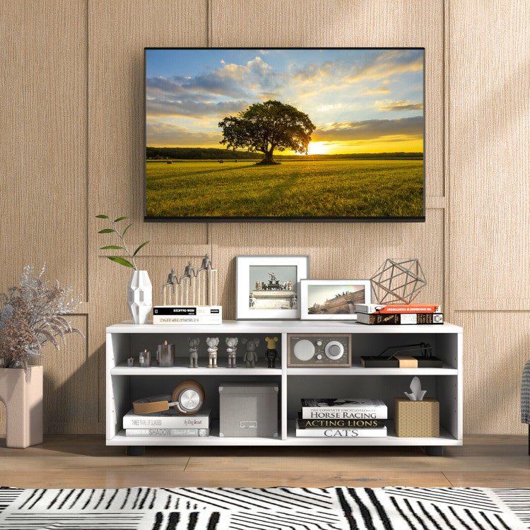 4-Cube TV Stand for TVs Up to 45 Inches with 5 Positions Adjustable Shelves