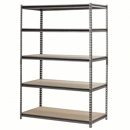 Freestanding Bulk Storage Rack, 24 in D, 48 in W, 5 Shelves