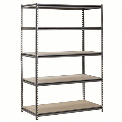 Freestanding Bulk Storage Rack, 24 in D, 48 in W, 5 Shelves