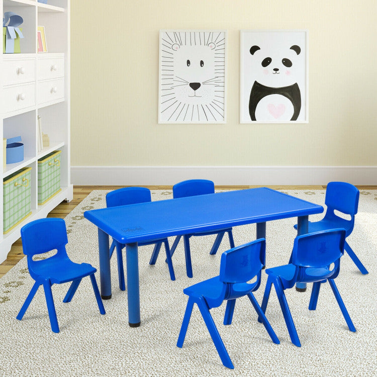 6-Pack Kids Plastic Stackable Classroom Chairs