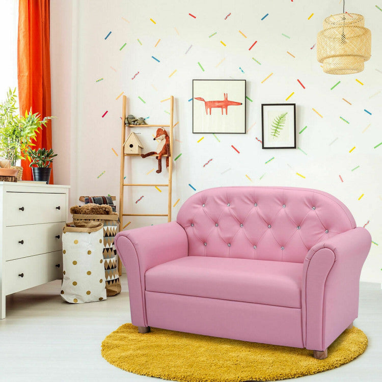 Kids Princess Armrest Chair Lounge Couch