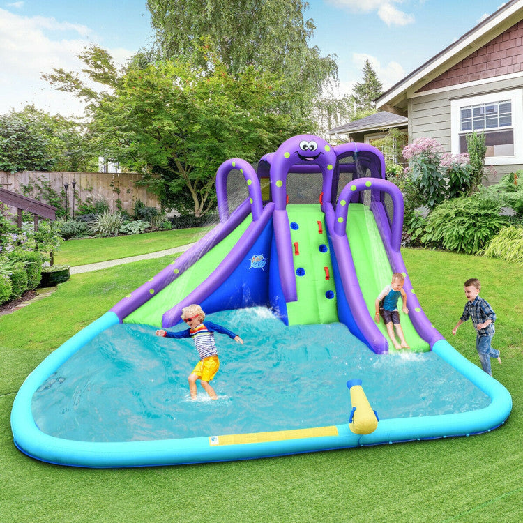 Inflatable Water and Sand Park Mighty Bounce House with Large Pool