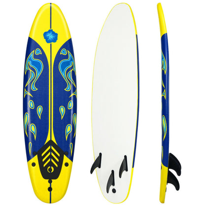 6ft Surfboard with 3 Detachable Fins