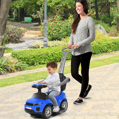 3-in-1 Ride-On Push Car Toddler Stroller with Music