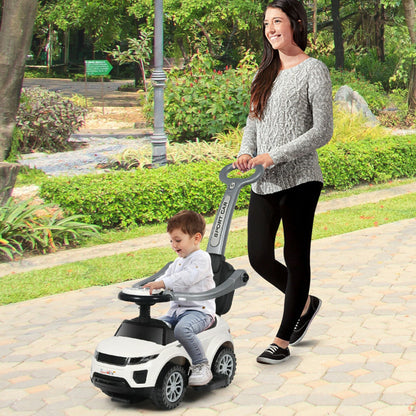 3-in-1 Ride-On Push Car Toddler Stroller with Music