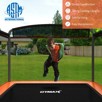 6 Feet Kids Entertaining Trampoline with Swing Safety Fence