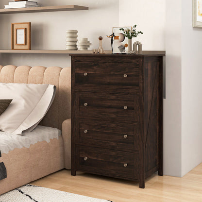 4 Drawer Dresser for Closet Hallway Living Room Nursery