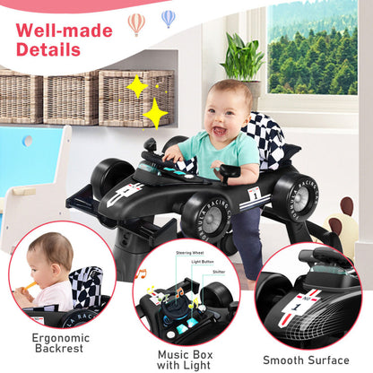 4-in-1 Foldable Activity Push Walker with Adjustable Height