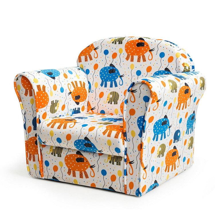 Kids Upholstered Sofa with Armrest