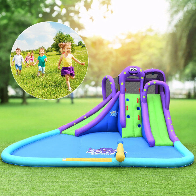 Inflatable Water and Sand Park Mighty Bounce House with Large Pool