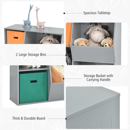 Kids Toy Storage Cabinet Shelf Organizer