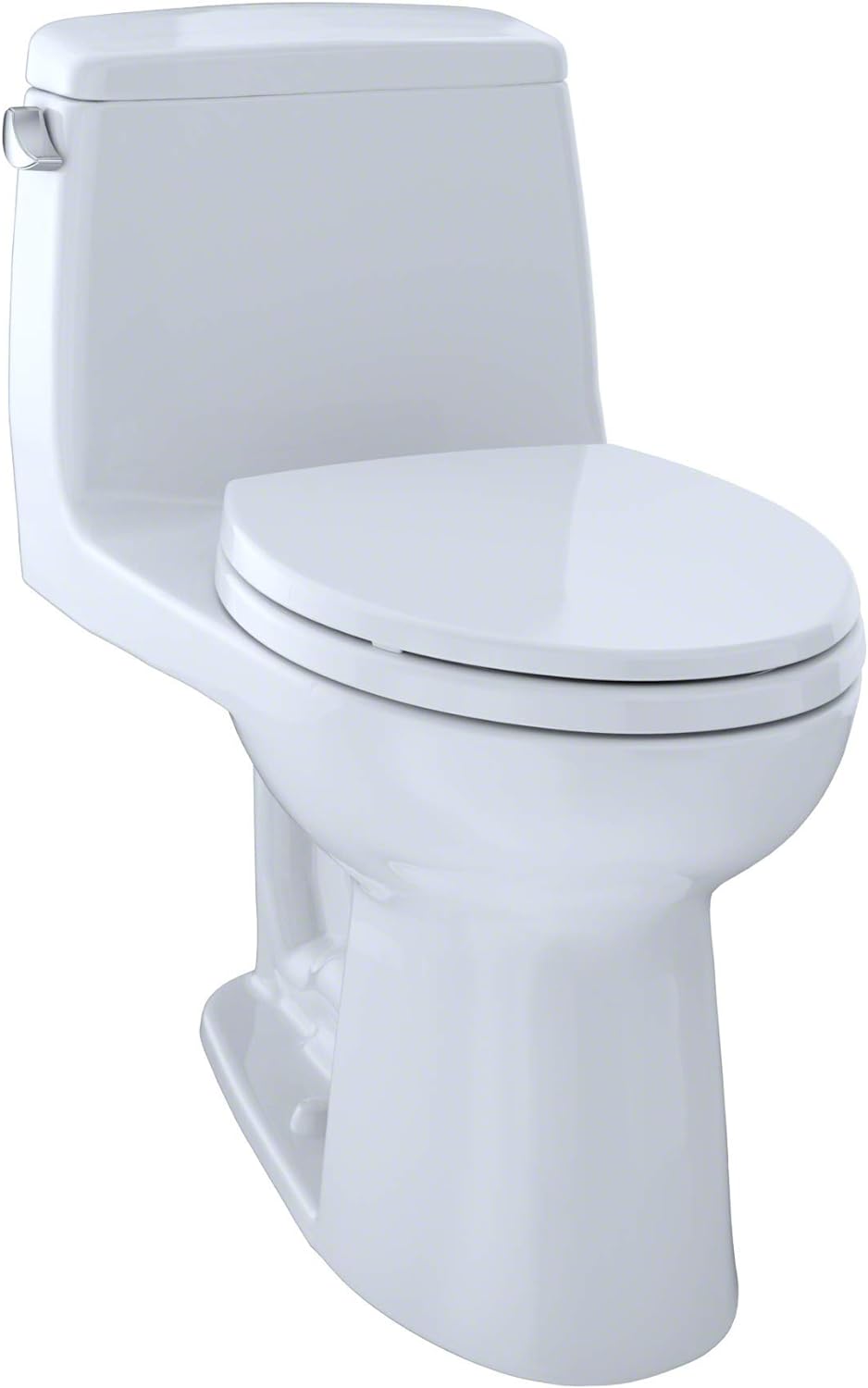 TOTO Toilet - 1.6 gpf, G-Max, Floor Mount, Elongated, Cotton White, With SoftClose Seat, Eco Ultramax, One Piece, 16-5/8"W 28-1/8" Depth