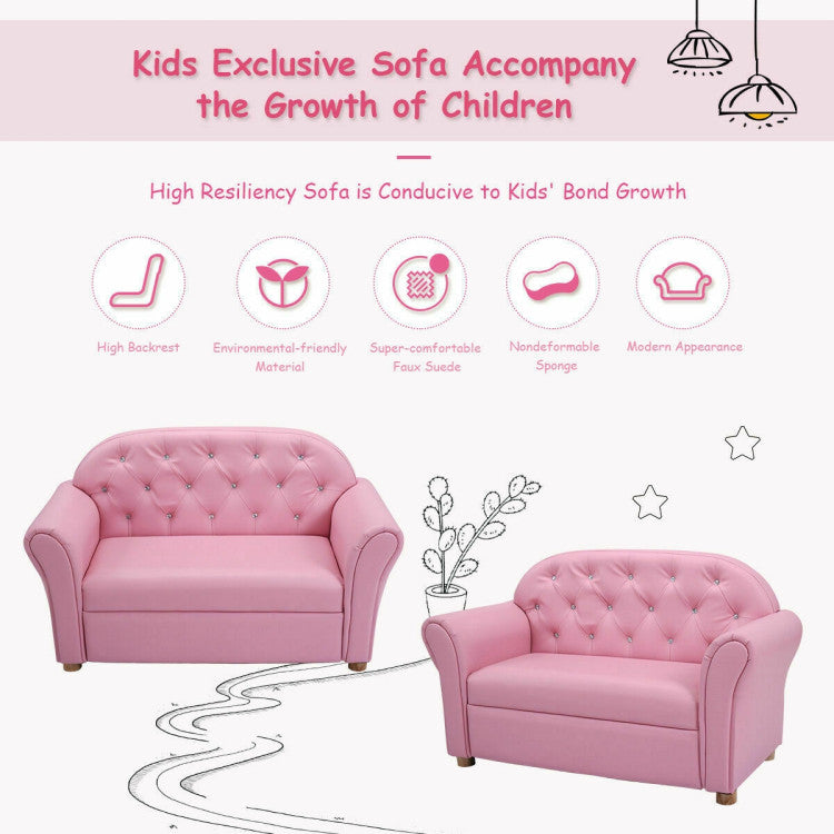 Kids Princess Armrest Chair Lounge Couch