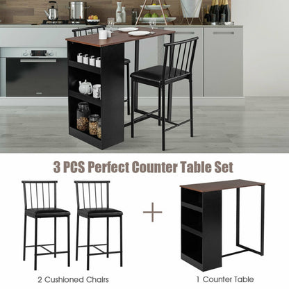 3 Piece Counter Height Pub Dining Set