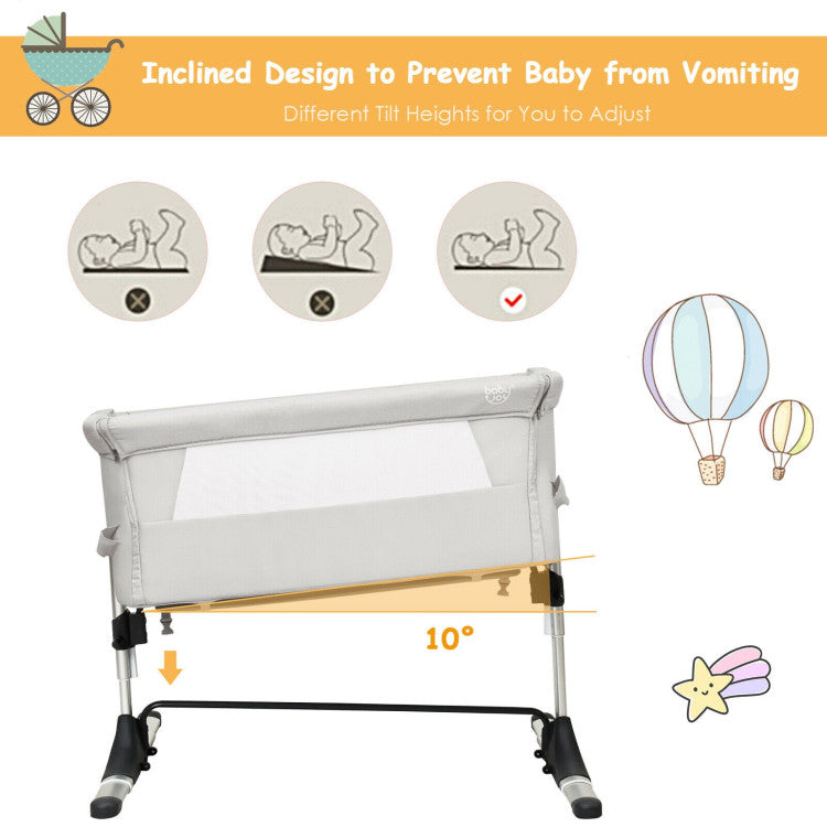 Travel Portable Baby Bed Side Sleeper  Bassinet Crib with Carrying Bag