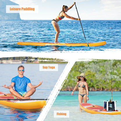 10.5ft Inflatable Stand-up Board With Aluminum Paddle Pump