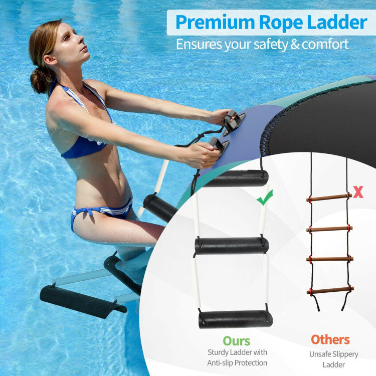 15-Feet Inflatable Splash Padded Water Bouncer Trampoline