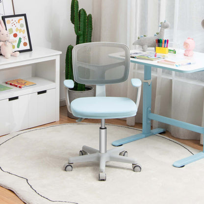 Adjustable Desk Chair with Auto-Brake Casters for Kids