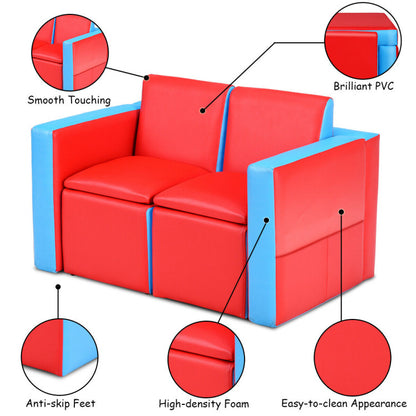 Multi-functional Kids Sofa Table Chair Set