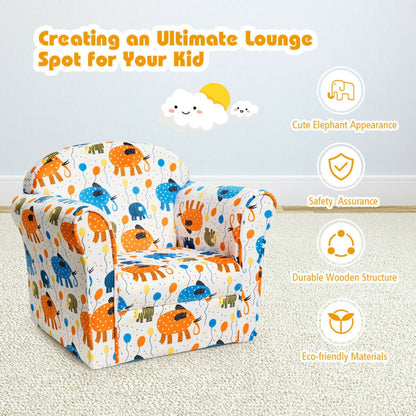 Kids Upholstered Sofa with Armrest