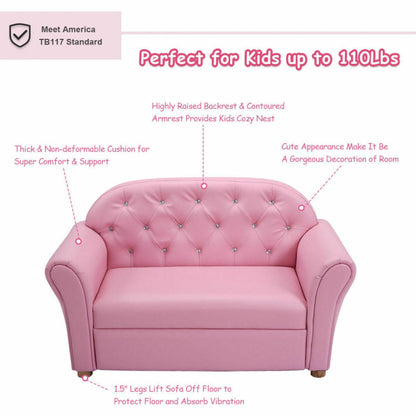 Kids Princess Armrest Chair Lounge Couch