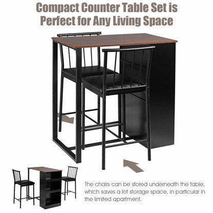 3 Piece Counter Height Pub Dining Set