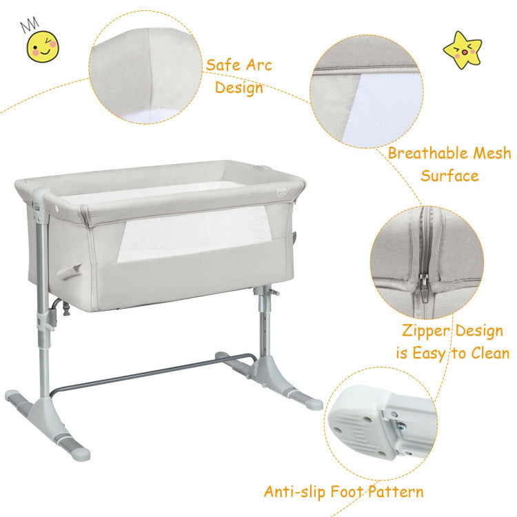 Travel Portable Baby Bed Side Sleeper  Bassinet Crib with Carrying Bag