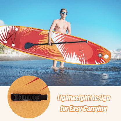 10.5ft Inflatable Stand-up Board With Aluminum Paddle Pump