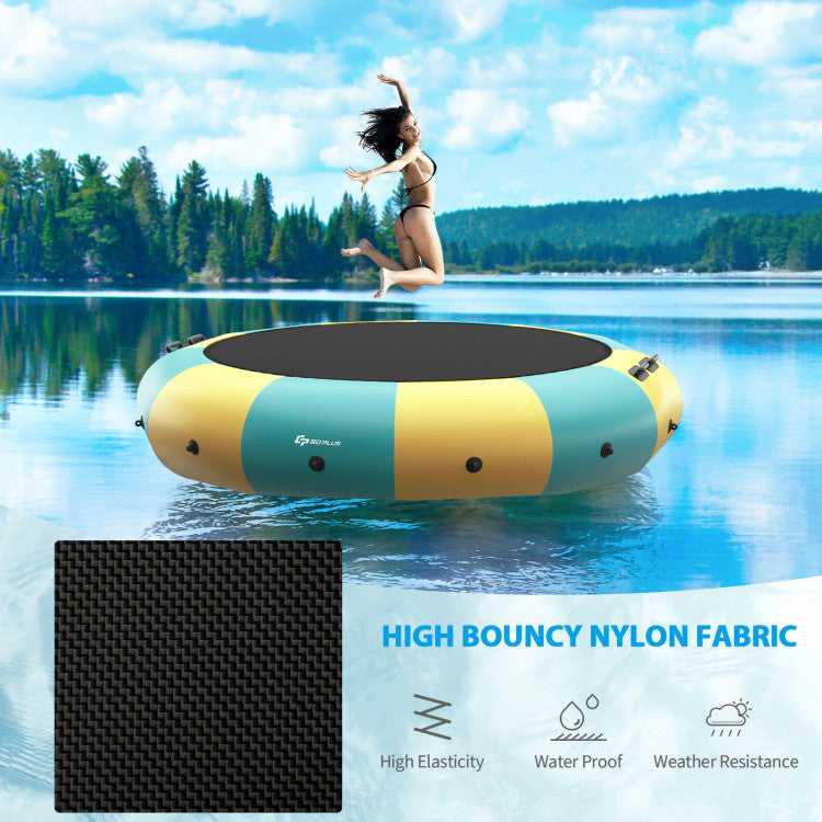 15-Feet Inflatable Splash Padded Water Bouncer Trampoline