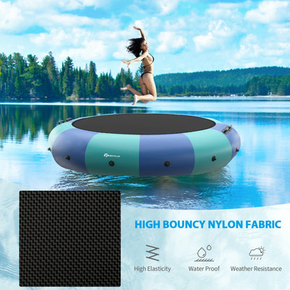 15-Feet Inflatable Splash Padded Water Bouncer Trampoline