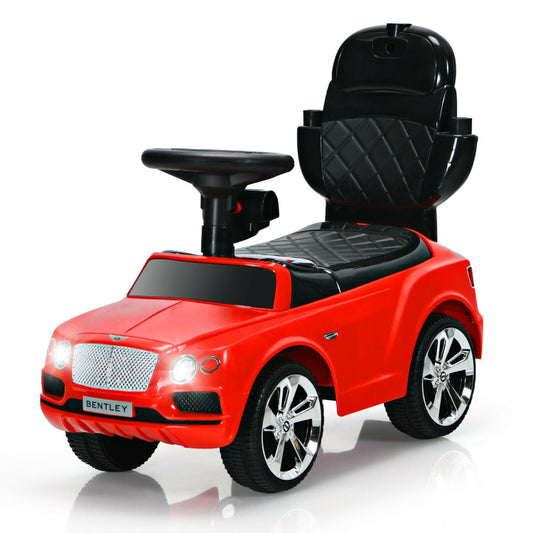 3-in-1 Bentley Kids Push and Slide Car with Canopy