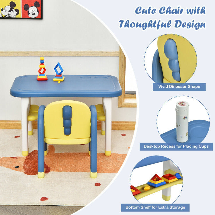 Kids Activity Table and Chair Set with Montessori Toys for Preschool and Kindergarten