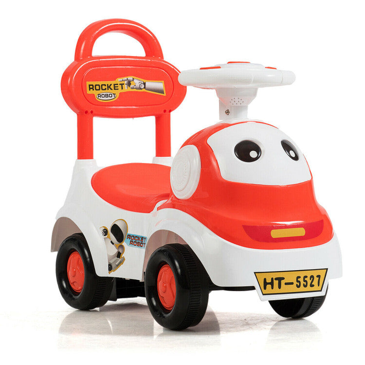 3-in-1 Baby Walker Sliding Pushing Car with Sound Function